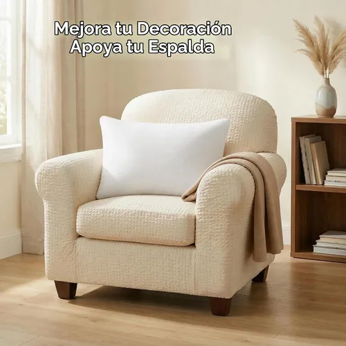 Vista 5 de AM AEROMAX Cojín de espuma viscoelástica de 12 x 20 pulgadas, rectangular Blanco