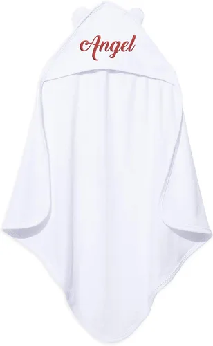 Vista 8 de TEEAMORE Toalla de baño personalizada con capucha para bebé con orejas, añade tu monograma bordado toalla suave infantil infantil Bailarina