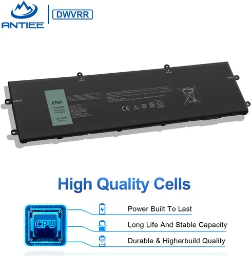 Vista 5 de DWVRR 87Wh - Batería de repuesto para laptop Dell Alienware x15 R1 R2 X17 R1 R2 Inspiron 16 7620 2 en 1, Alienware X15 R1 NAWX15R101 X17 RTX 3080