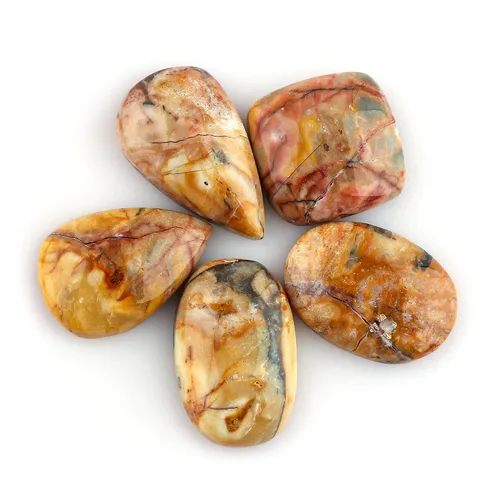 Vista 13 de CRYSTALIS Al por mayor 4 piezas de piedras preciosas sueltas naturales de lapislázuli en bruto, cabujones para fabricación de joyas, piedras pulidas