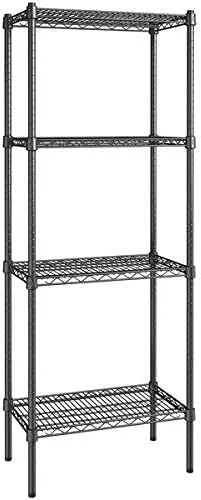 Vista 353 de Kit de 4 estantes de epoxi verde NSF de 21 x 72 pulgadas con postes de 86 pulgadas, estantería de almacenamiento resistente, kit de estantería