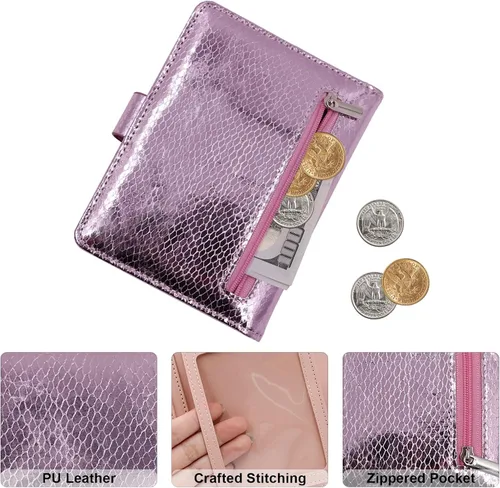 Vista 3 de Cnycmy Soporte para pasaporte y tarjetero de vacunación, para mujer, soporte para pasaporte RFID con ranura para tarjeta de vacuna, impermeable