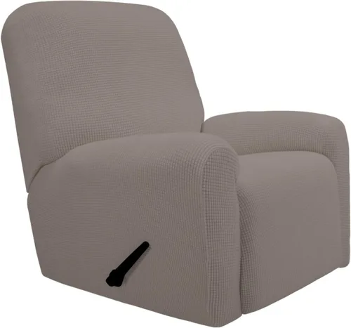 Vista 50 de PureFit Funda elástica para sofá biplaza, funda de sofá suave y antideslizante de jacquard de elastano, protector de muebles lavable con espuma