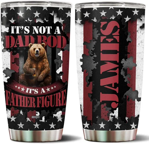 Vista 21 de Vaso personalizado de regalo para papá, regalos para padrastro de hija, hijo, niños, cumpleaños, Navidad, día del padre, regalo para padrastro, taza