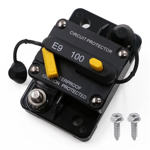 Vista 20 de Disyuntor manual de 12 V, 24 V, 15 A, reinicio manual para automóvil, RV, solar, marina, automoción, 12 voltios, 32 V CC, disyuntor de motor