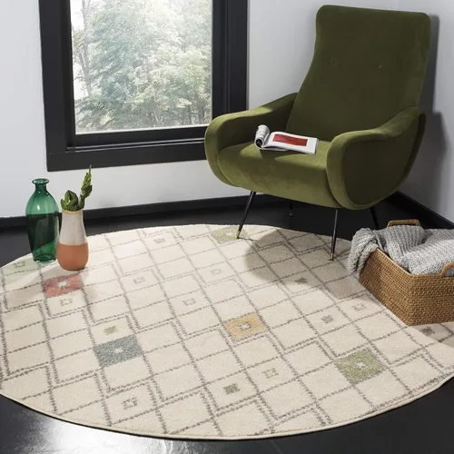Vista 11 de SAFAVIEH Adirondack Collection ADR132B - Alfombra de pasillo, 2 pies 6 pulgadas x 8 pies, diseño de enrejado bohemio marroquí, no desprende pelusa
