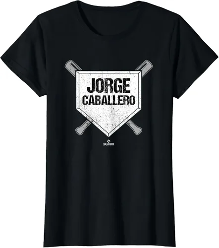 Vista 18 de Homeplate Gameday Jorge Caballero Prospect Baseball Fan Gear Camiseta, Negro
