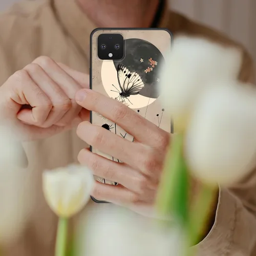 Vista 236 de Funda delgada para Google Pixel 4 XL, funda delgada de silicona de TPU suave a prueba de golpes para Google Pixel 4 XL, astronauta Galaxy
