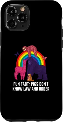 Vista 10 de iPhone 15 Pigs Dont Know Law and Order Funny Animal Pun Humor Case