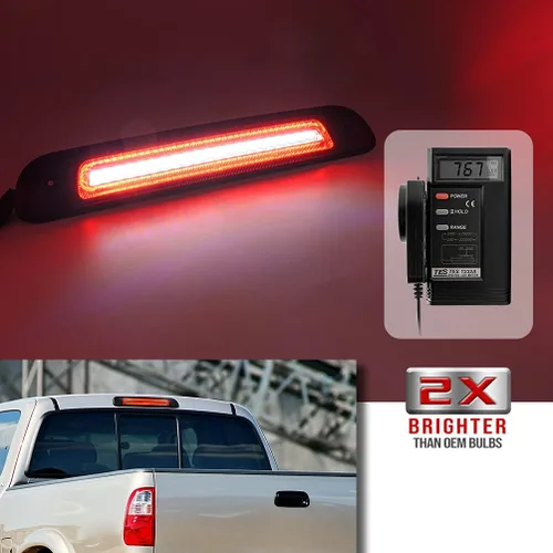 Vista 2 de Tundra LED 3ª luz de freno para Toyoto Tundra 2000 2001 2002 2003 2004 2005 2006 rojo/blanco LED de alto montaje lámpara de parada trasera central