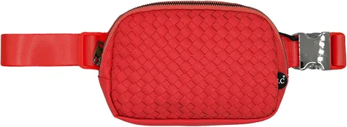 Vista 13 de C.C Bolsa de cintura para mujeres – Riñonera acolchada cruzada para el cuerpo con correa ajustable, idea de regalo de moda, Ajuste regular