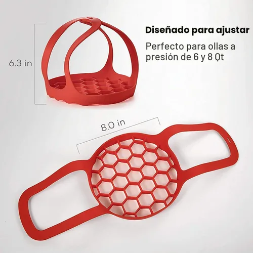 Vista 6 de Goldlion - Levantador de silicona y salvamanteles para Instant Pot y Ninja Foodi