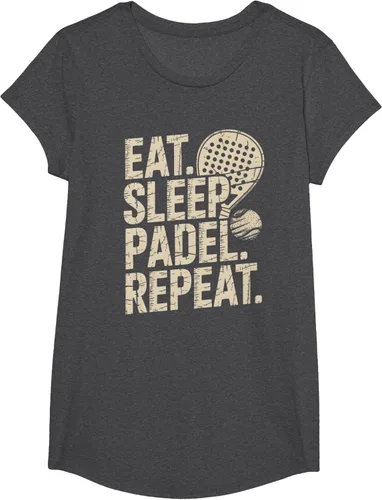 Vista 81 de Camiseta Eat Sleep Padel Repeat Padel Jugador de Tenis