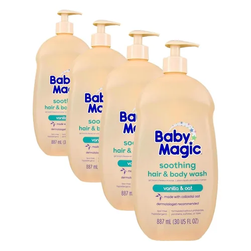 Vista 19 de Baby Magic Baño calmante para bebé, 9 onzas, lavanda y manzanilla, sin lágrimas, libre de parabenos, ftalatos, sulfatos y tintes