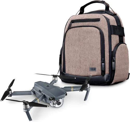 Vista 11 de USA Gear Mochila compacta para drones – Funda para dron cuadricóptero RC compatible con DJI Mini 4K, DJI Mini 3, AVIALOGIC, Controller y más Negro