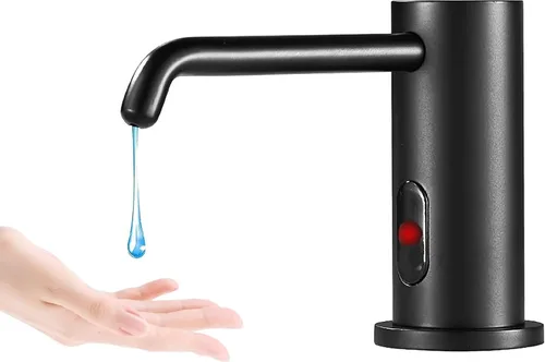 Vista 9 de Dispensador automático de jabón sin contacto para cocina y baño, dispensador de jabón eléctrico comercial integrado, sensores infrarrojos mejorados