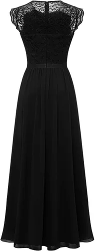 Vista 136 de Dressystar - Vestido de dama de honor, sin mangas, con cuello en V, para fiesta de boda