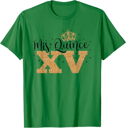 Vista 4 de Camiseta de quinceañera Mis Quince para cumpleaños número 15 Blanco