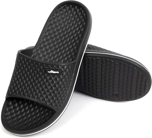 Vista 7 de FUNKYMONKEY - Sandalias de baño para mujer, sandalias para el interior del hogar, playa, antideslizantes