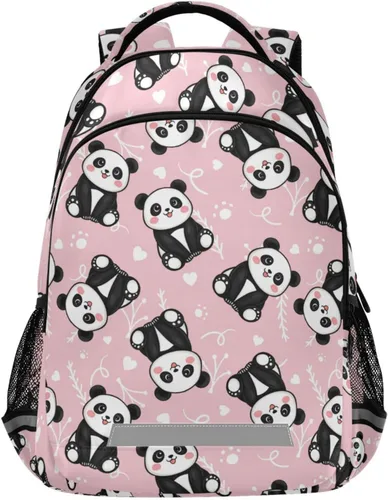 Vista 19 de ALAZA Divertidas mochilas de viaje para computadora portátil, mochila escolar para hombres, mujeres, adolescentes, niños, 33, Pugs de dibujos Pugs