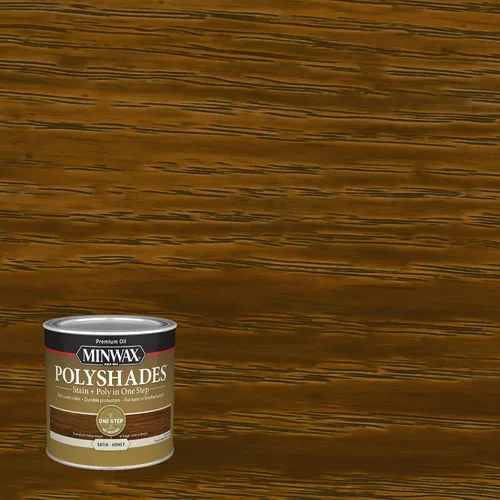 Vista 2 de Minwax® 213964444 PolyShades® Miel, Satén, Media Pinta