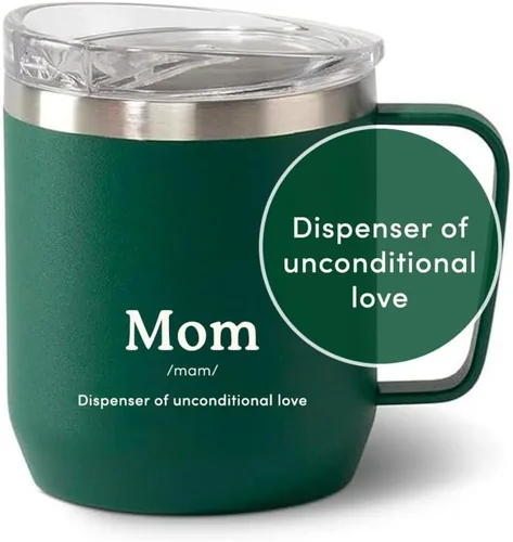 Vista 13 de VAHDAM Taza Boyfriend de 10.1 fl oz Taza de viaje aislada al vacío de acero inoxidable azul real Regalo del día de San Valentín para él Taza
