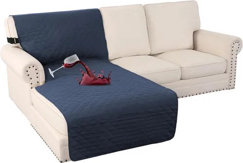 Vista 53 de Turquoize Funda 100 % impermeable para sillón de ala, protector de sofá, triple antideslizante, protector de muebles para mascotas, niños, perros