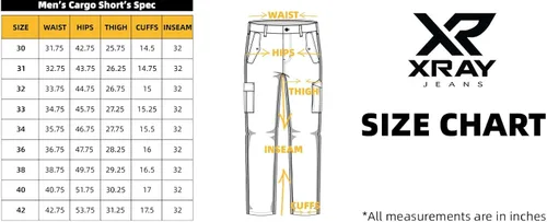 Vista 6 de X RAY Pantalones cargo de pierna recta de ajuste regular para hombre