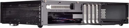 Vista 6 de Silverstone Tecnología Milo ML04 Tipo-C Puerta delantera de aluminio/cuerpo de acero Micro ATX Media Center/HTPC Caso, SST-ML04B-C