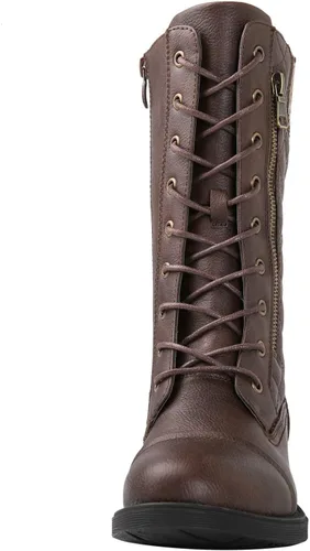 Vista 4 de GLOBALWIN Botines de tacón bajo con cordones para mujer