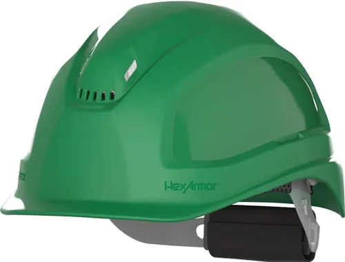 Vista 10 de HexArmor Casco de Seguridad Ceros® Casco Ceros® Duro Blanco