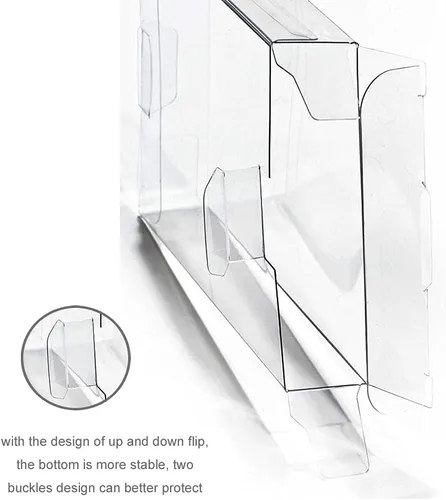 Vista 5 de Caja protectora de plástico transparente, 10 unidades, compatible con figura de 3.75 pulgadas