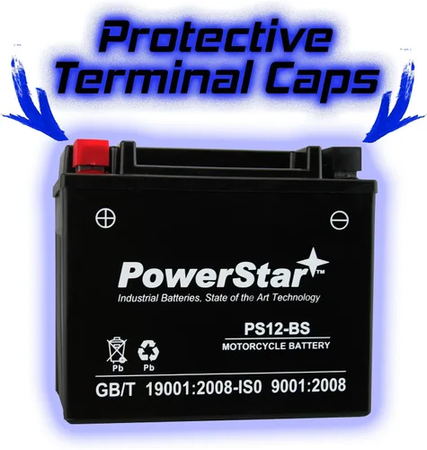 Vista 2 de PowerStar YTX12-BS Motorcycle Battery Compatible with Triumph Scrambler 2006 to 2007