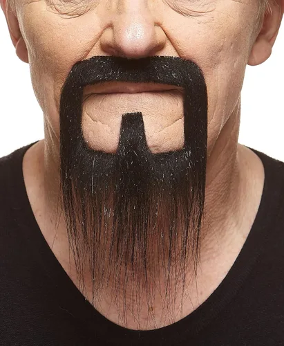 Vista 37 de Mustaches Self-Adhesive Stick On Fake Handlebar for Adults Negro