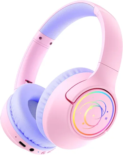 Vista 13 de Auriculares Bluetooth para niños con tiempo de reproducción de 85 horas Azul marino