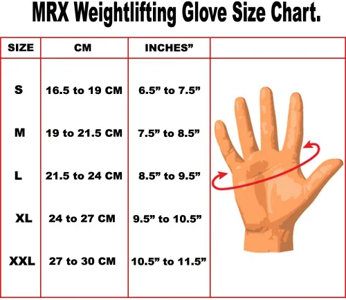 Vista 2 de MRX - Guantes de levantamiento de pesas para hombres y mujeres, entrenamiento de gimnasio, culturismo, entrenamiento de fuerza, levantamiento