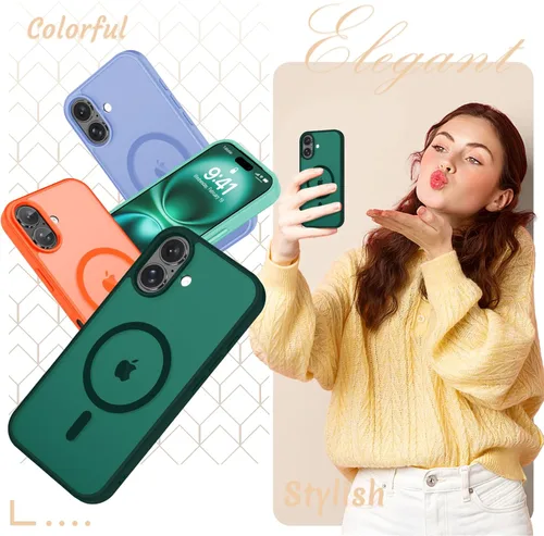 Vista 223 de Funda para Google Pixel 10 Pro XL, cubierta magnética mate, color negro Fit for MagSafe, Screen Protector included, Shockproof Military Grade