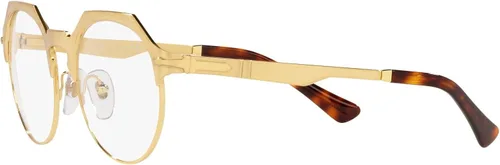 Vista 3 de Persol PO2488V - Marcos redondos para gafas graduadas Lente negrodoradoDemo