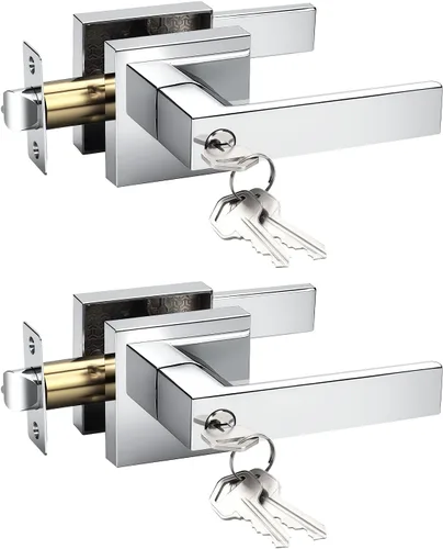 Vista 149 de KNOBWELL - Juego de cerradura con 1 picaporte resistente para puertas de una cara, ideal para puertas interiores reversibles, 0.93 libras