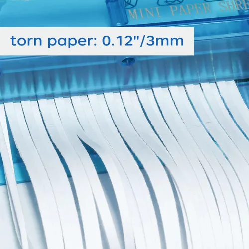 Vista 3 de JIKIOU Mini trituradora de mano Trituradora de papel portátil para oficina