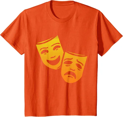 Vista 24 de Comedia y tragedia griega teatro máscaras camiseta