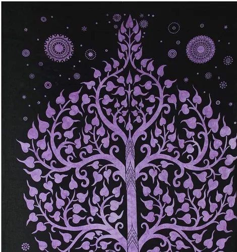 Vista 3 de Cortinas de algodón con mandala indio para ventana, decoración de dormitorio para el hogar, decoración de ventana, tapiz de mandala hippie elefante