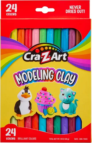 Vista 2 de Cra-Z-Art Arcilla para modelar, 24 unidades, 17.5 onzas Paquete de 2 Modelo 10901