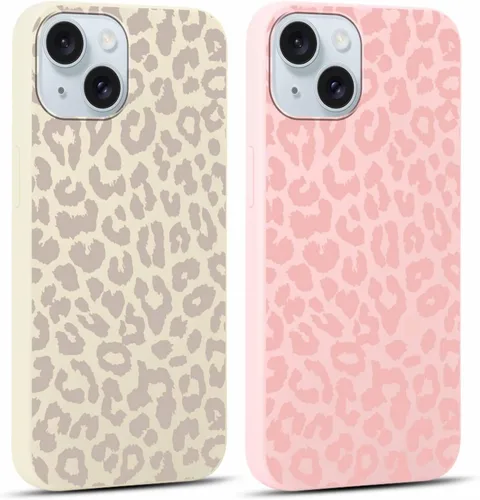 Vista 81 de Paquete de 2 fundas de teléfono con bonito estampado de guepardo para iPhone 7/8/SE 2020 / SE 2022 de 4.7 pulgadas, diseño de leopardo de lujo