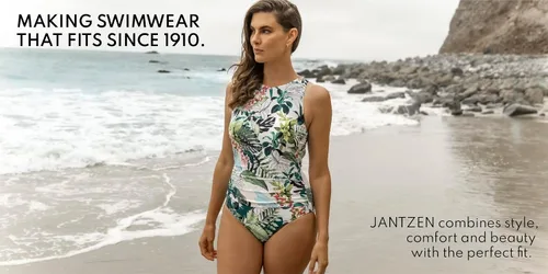 Vista 4 de Jantzen Sólidos Sobrepelliz de una pieza con control de abdomen