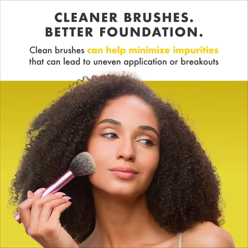 Vista 11 de Cinema Secrets Kit limpiador de brochas de maquillaje original, limpiador profesional + lata de limpieza para brochas de maquillaje, fórmula
