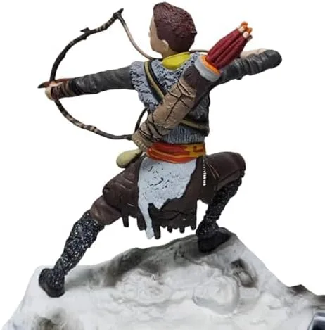 Vista 7 de REOZIGN Figura de Ragnarok, Figuras de acción de Kratos y Atreus, figura de personaje de juego de PVC de 20 cm/7.9 pulgadas estatua de decoración