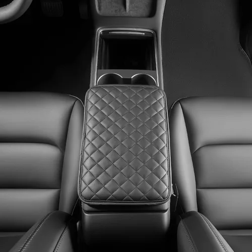 Vista 7 de HighnessHwoo Fundas para Apoyabrazos de Coche, Cubierta para Consola Central del Vehículo, Almohadillas Organizadoras de Almacenamiento Central