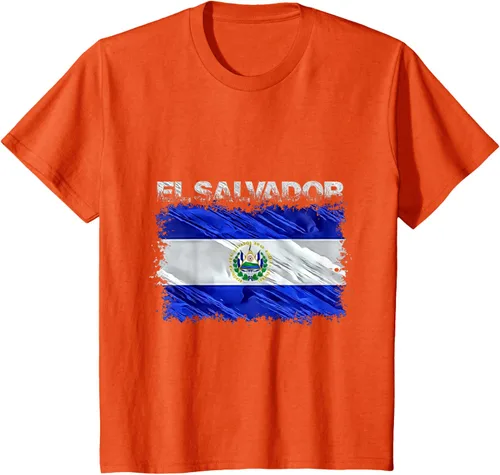Vista 29 de Camiseta El Salvador, Negro