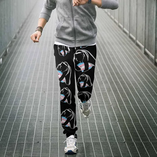 Vista 4 de Mama Bear Transgender Soft Womens and Mens Sweatpants Cozy Fit Elastic Athletic Lounge Pants Workout